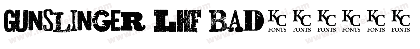 Gunslinger LHF Bad字体转换